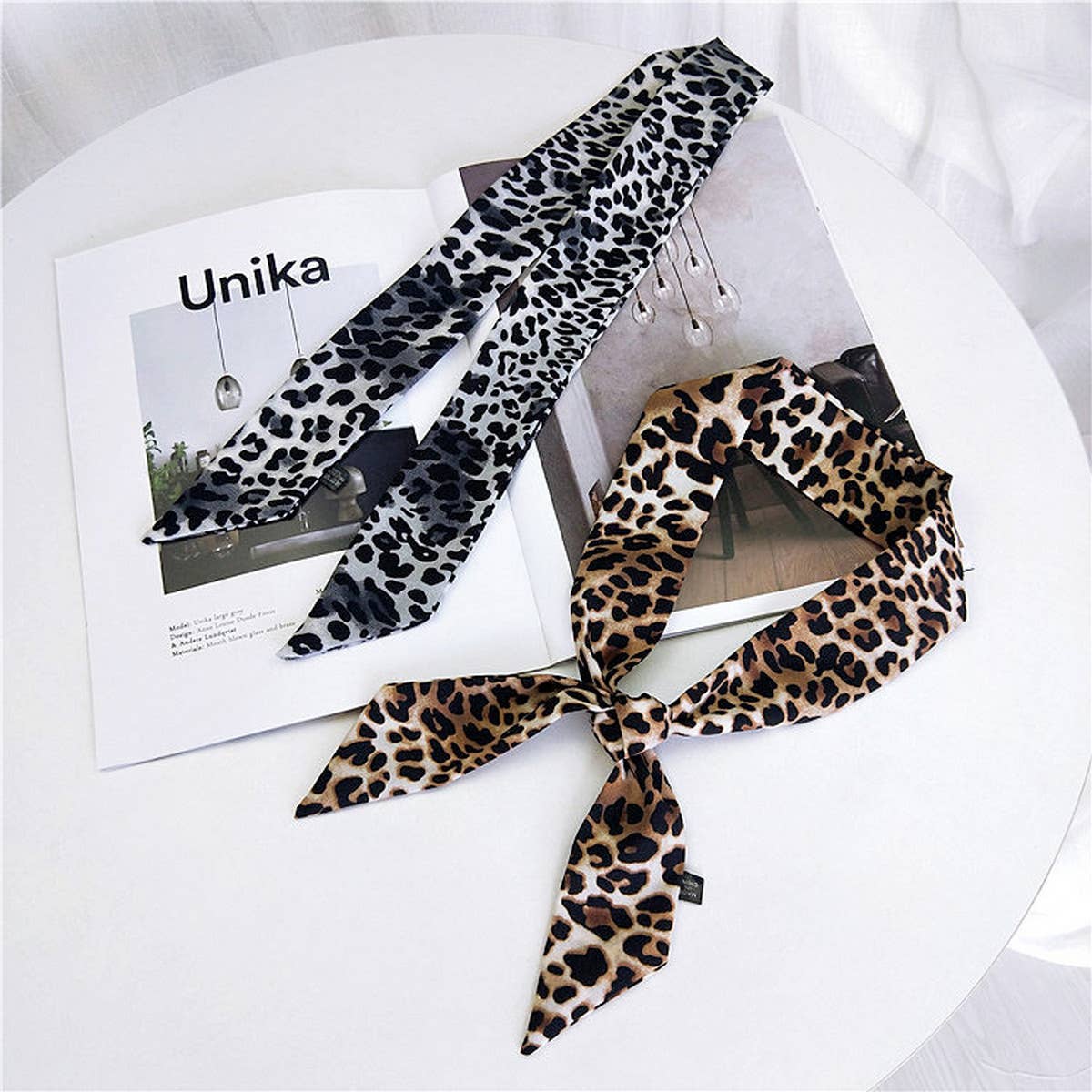 NEW BINDING BAG LEOPARD PRINT SCARF - The Season Boutique