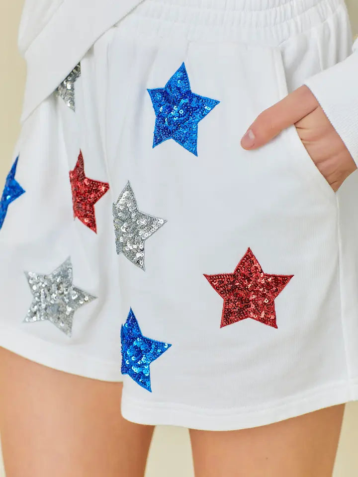 Star Patch Knit Shorts