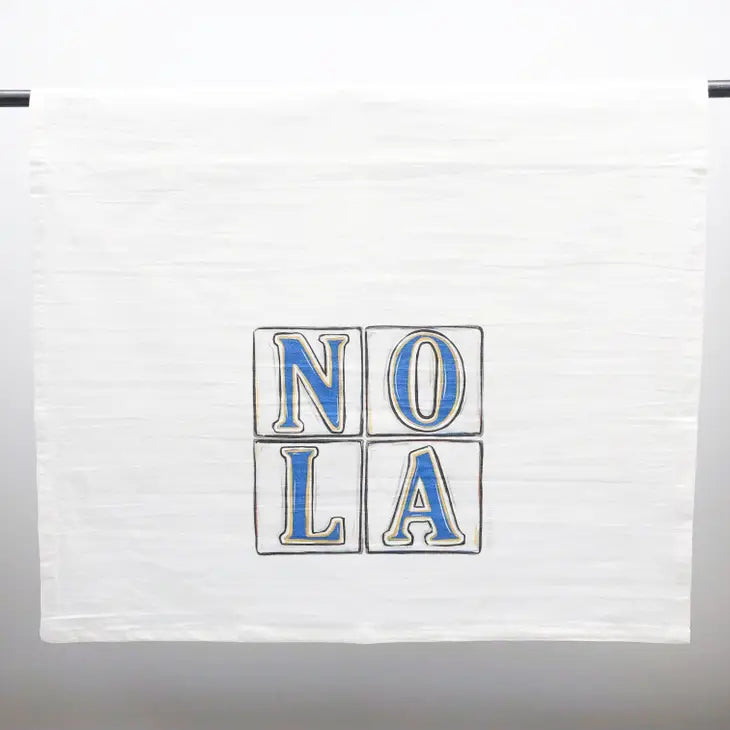 Nola Tiles Tea Towel - French Quarter Street