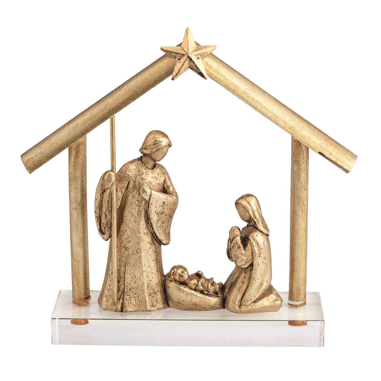 Gold Nativity Display