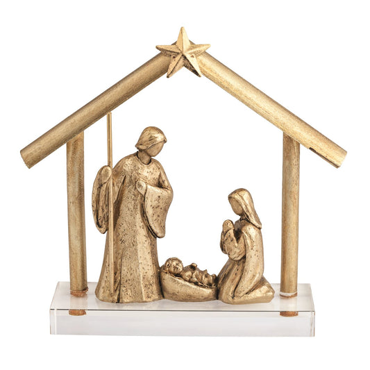 Gold Nativity Display