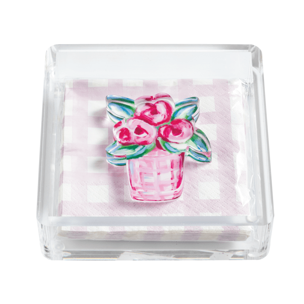 Flower Garden Napkin & Caddy Set - The Season Boutique