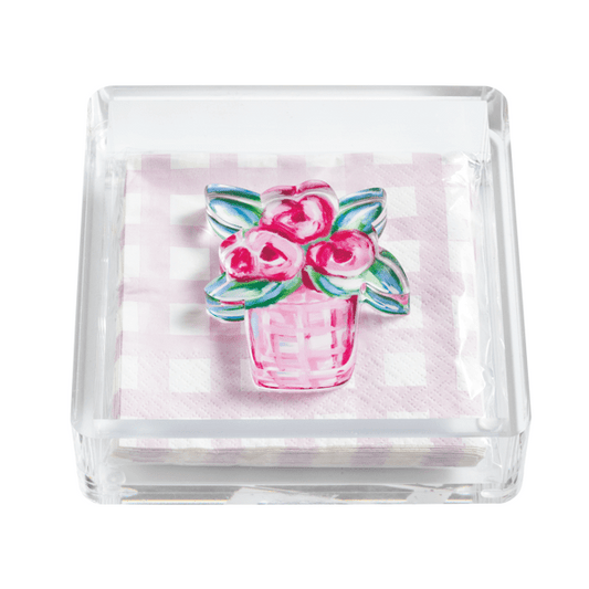 Flower Garden Napkin & Caddy Set - The Season Boutique