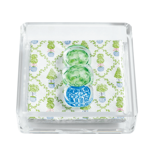 Topiary Garden Napkin & Caddy Set - The Season Boutique