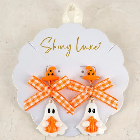 Ghost Ribbon Post Earring