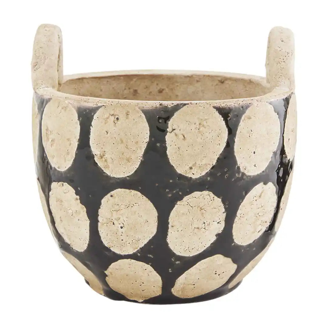 Open Dot Terracotta Glaze Pot