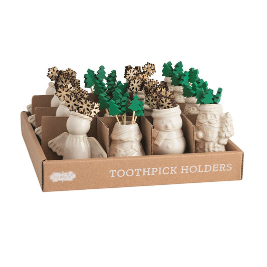 White Christmas Toothpick Caddy