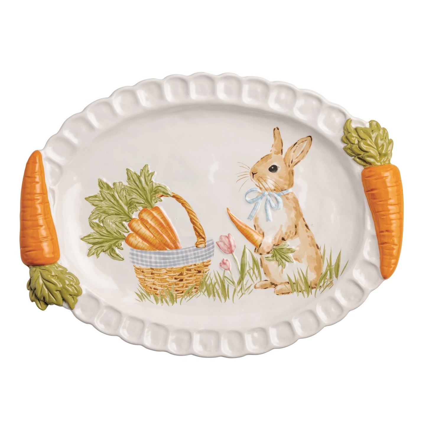 Easter Carrot Handle Platter - The Season Boutique