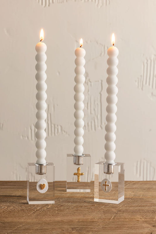 Acrylic Intaglio Candle Taper Holder