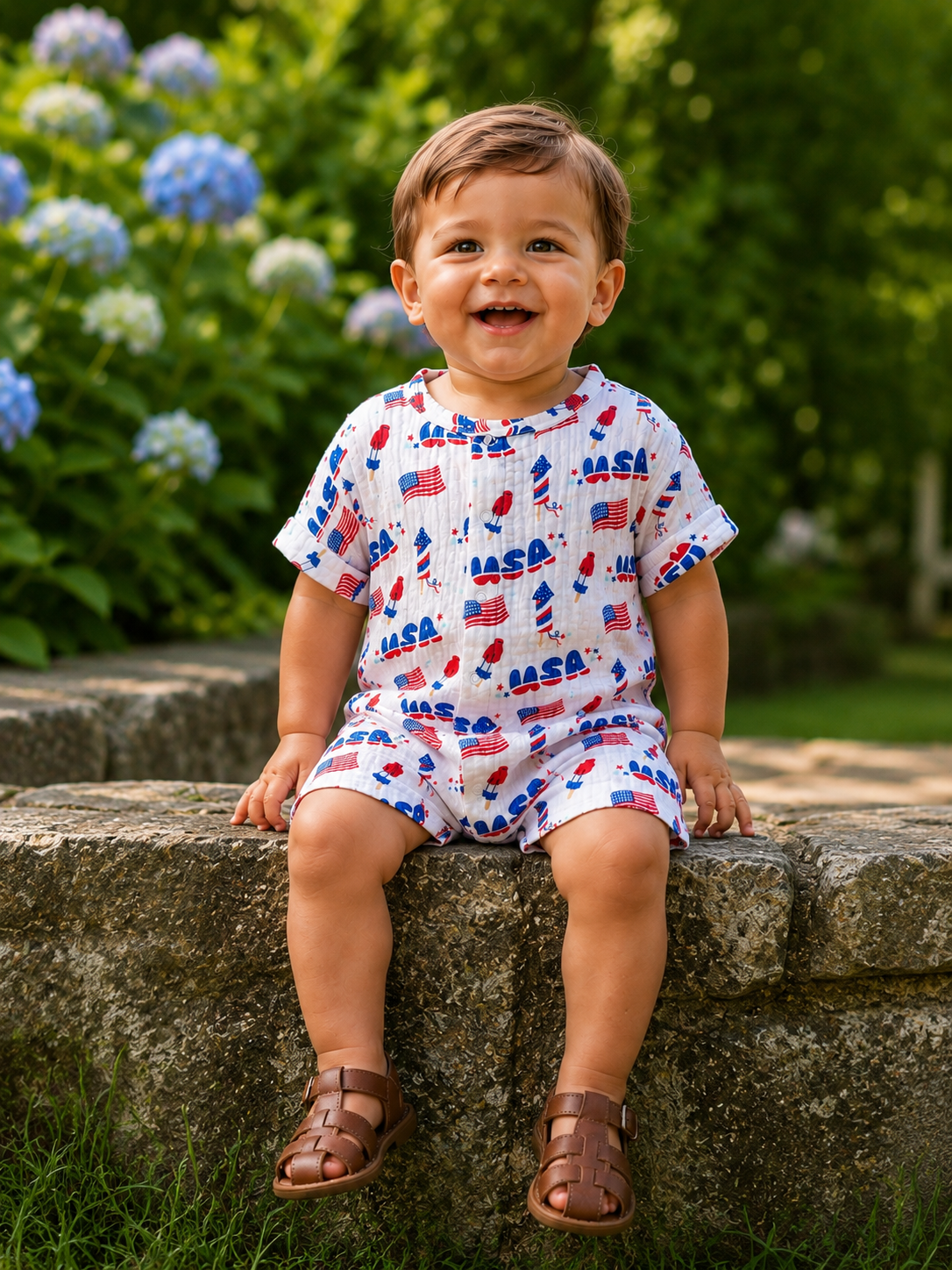Baby Boy 4th of July One Piece - The Season Boutique