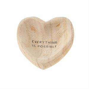 POSSIBLE WOOD HEART TRINKET TRAY