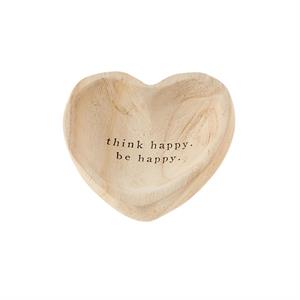 THINK WOOD HEART TRINKET TRAY