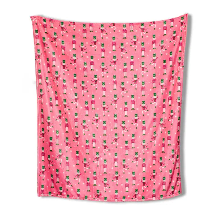 Nutcracker Cutie Throw Pink/Multi 50x60