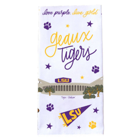 Geaux Tigers Tea Towel