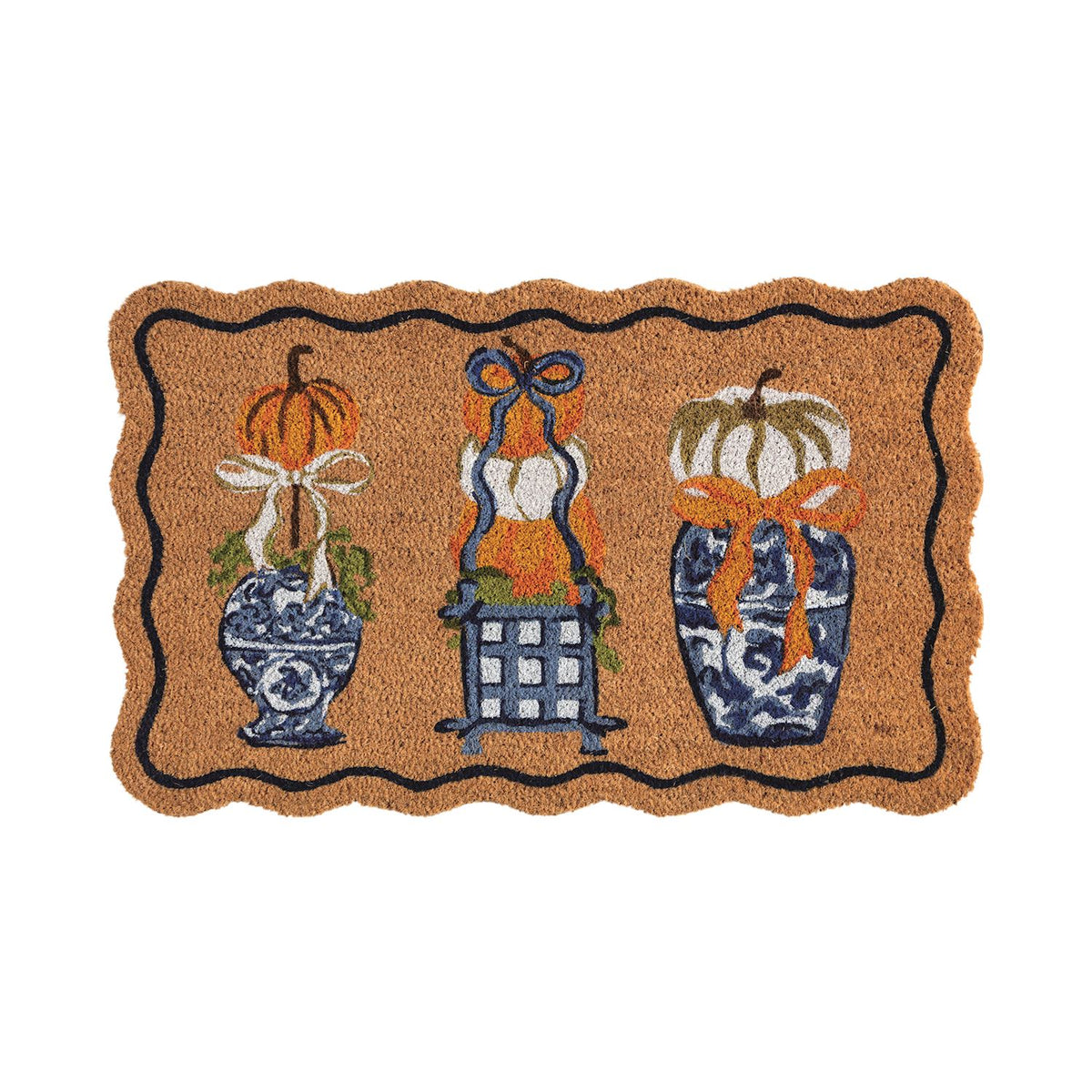 Pumpkin Topiary Doormat