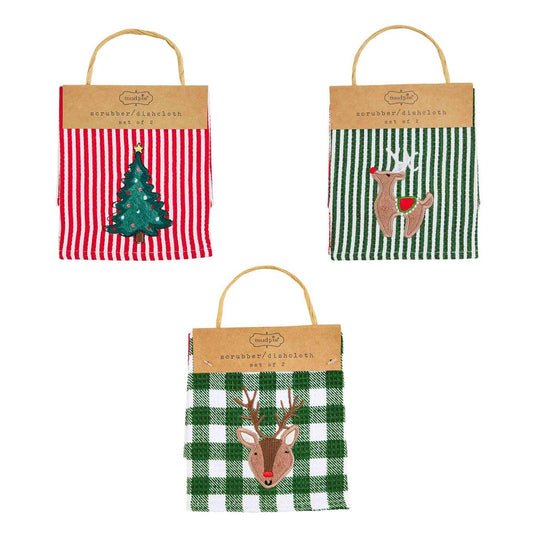 SANTA SCRUB CLOTH SET - The Season Boutique