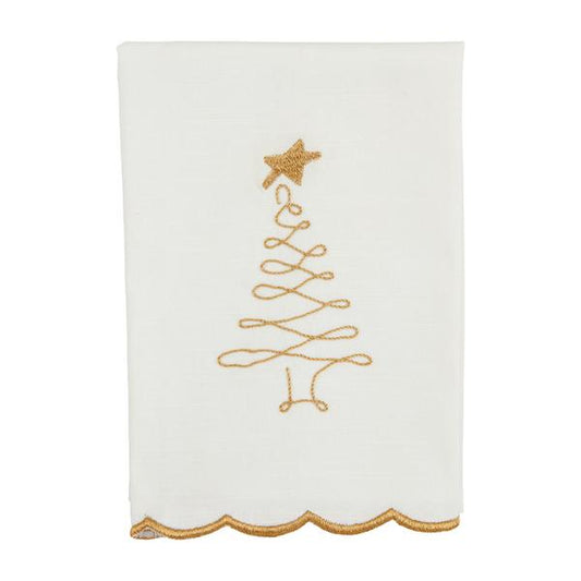Tree Embroidery Towel