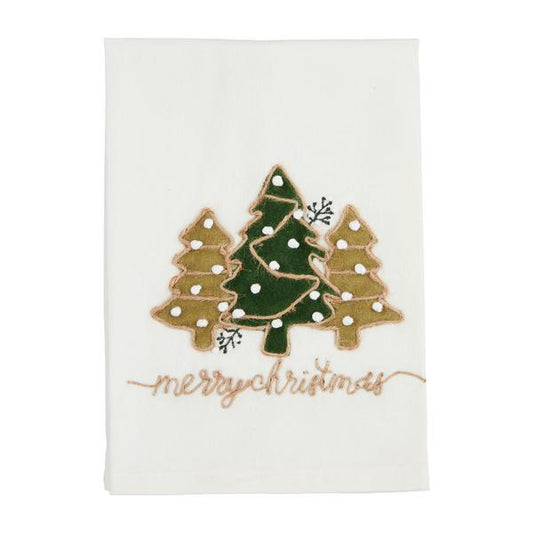 Trees XMAS Applique Towel