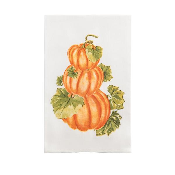 Stacked Pumpkins Printed Towel