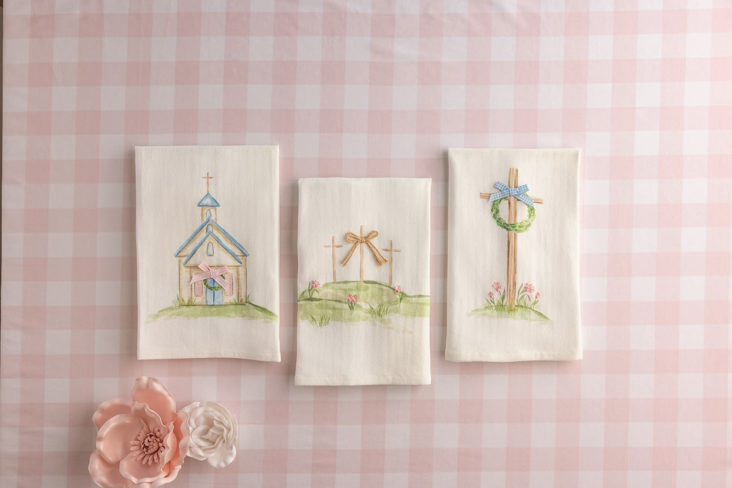 Three Crosses Easter Towel - The Season Boutique