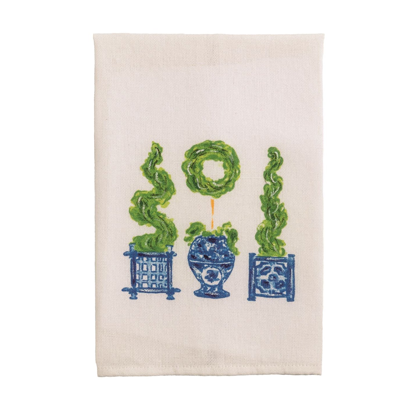 Three Topiaries Towel