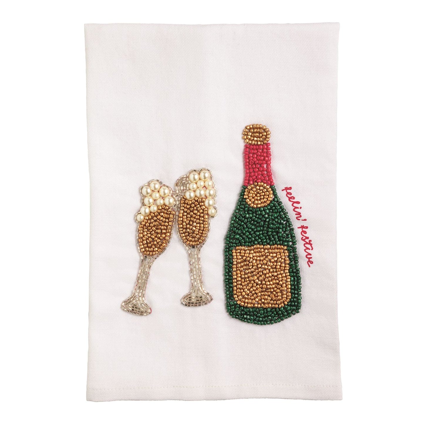 Feelin' Festive Beaded Towel