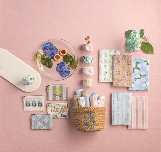 Hydrangea Glass Plate