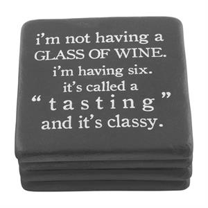 TASTING FUNNY WINE COASTERS - The Season Boutique