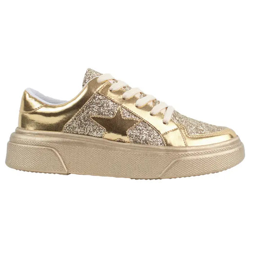 Aria Gold Sneakers