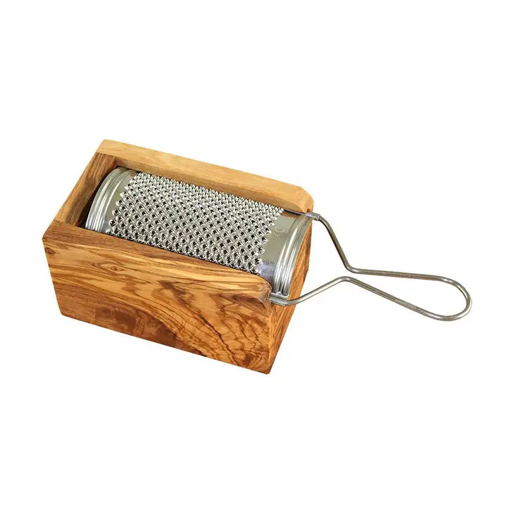 Hard Cheese and Nutmeg Grater Small Made of Olive Wood