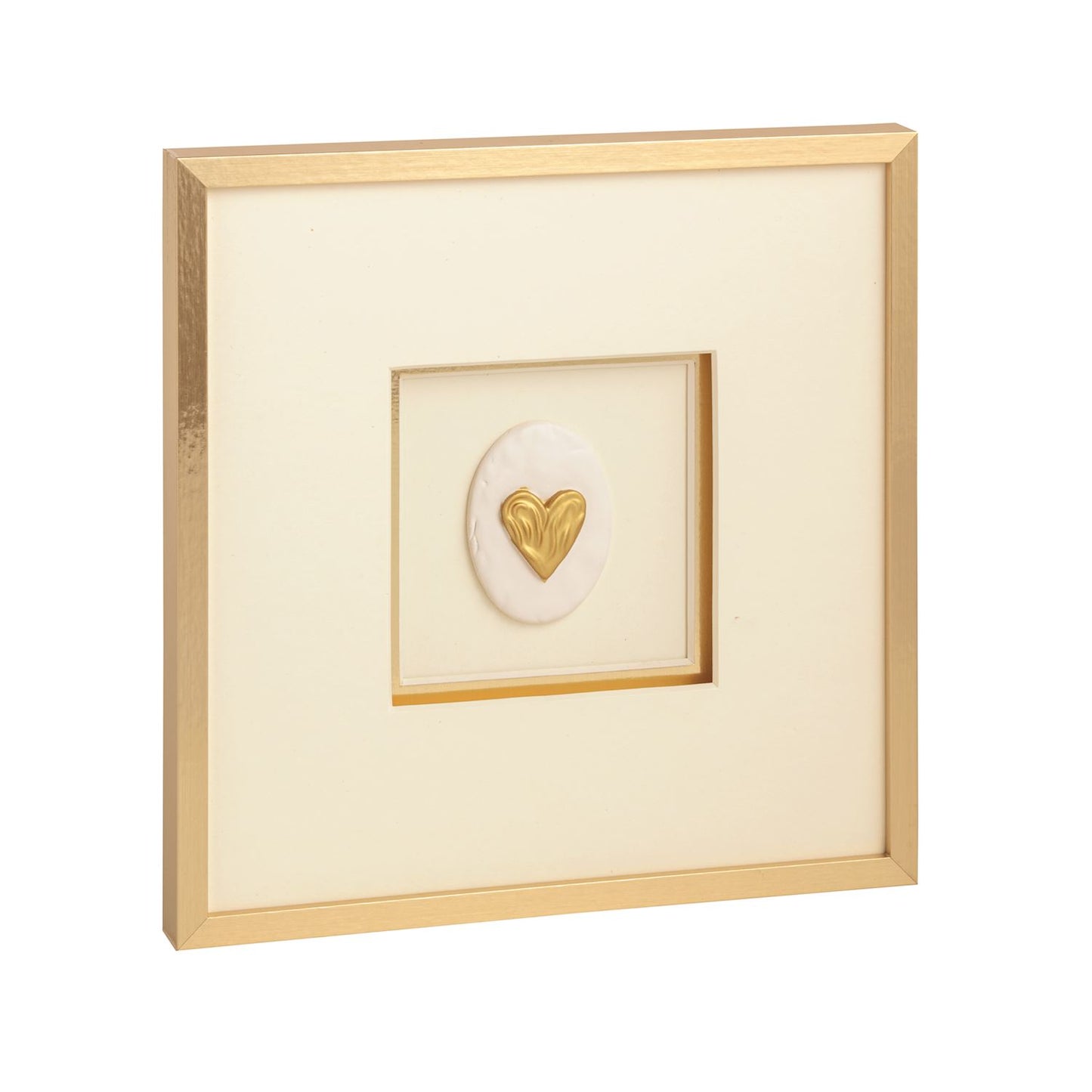 Intaglio Heart Framed Wall Art