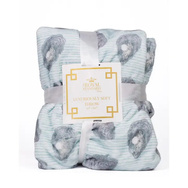 Awe Shucks Throw Blue/Grey 50x60