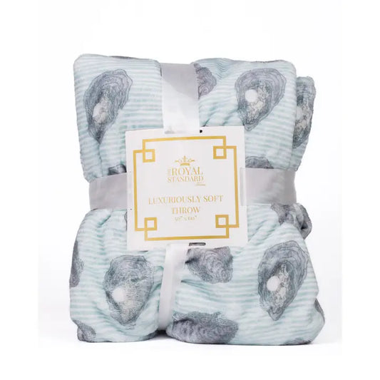 Awe Shucks Throw Blue/Grey 50x60