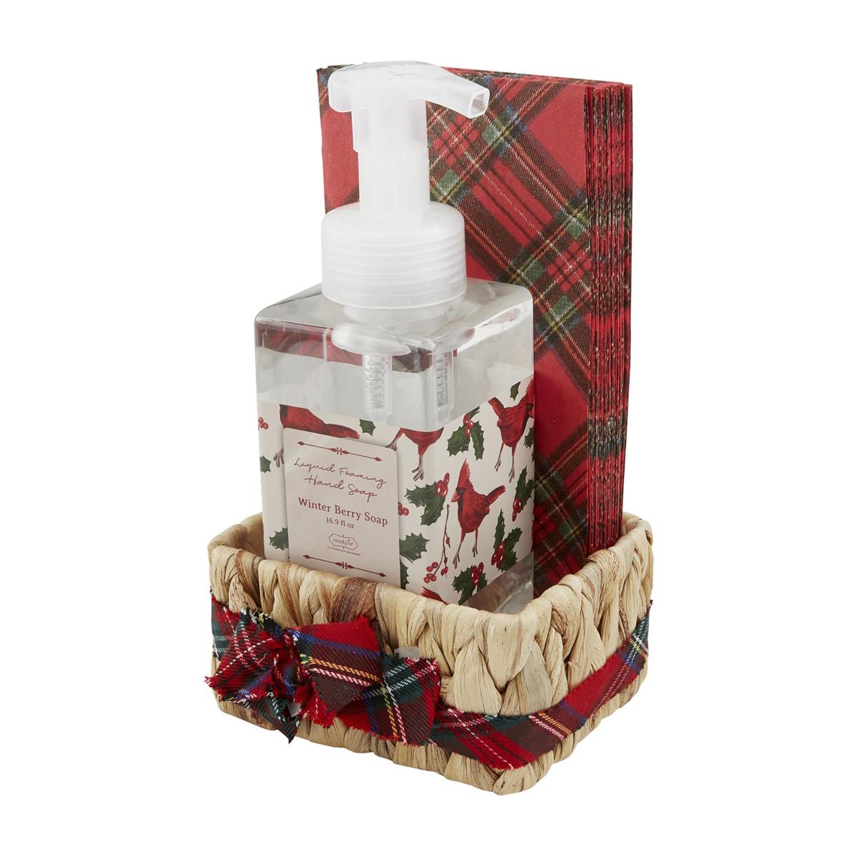 Tartan Soap & Guest Towel Basket Sets - The Season Boutique