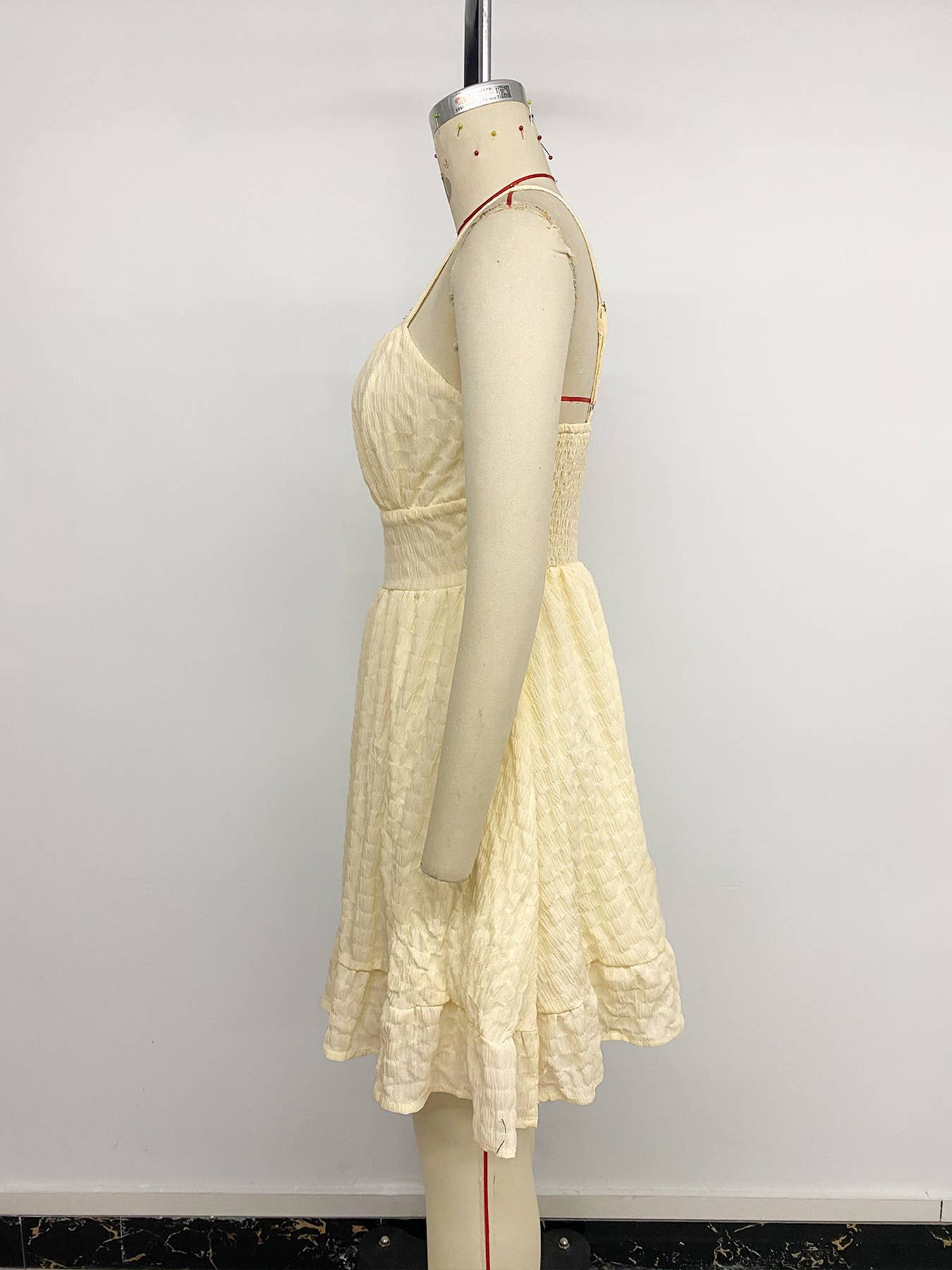 Slim double layer hem cami dress