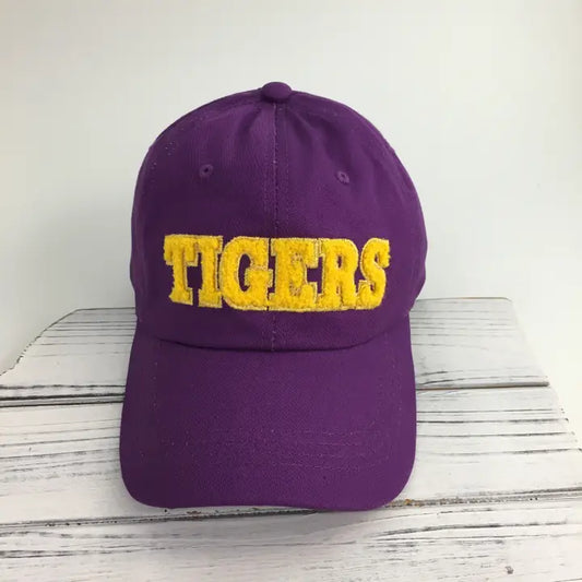 Purple Tigers Chenille Hat/Cap