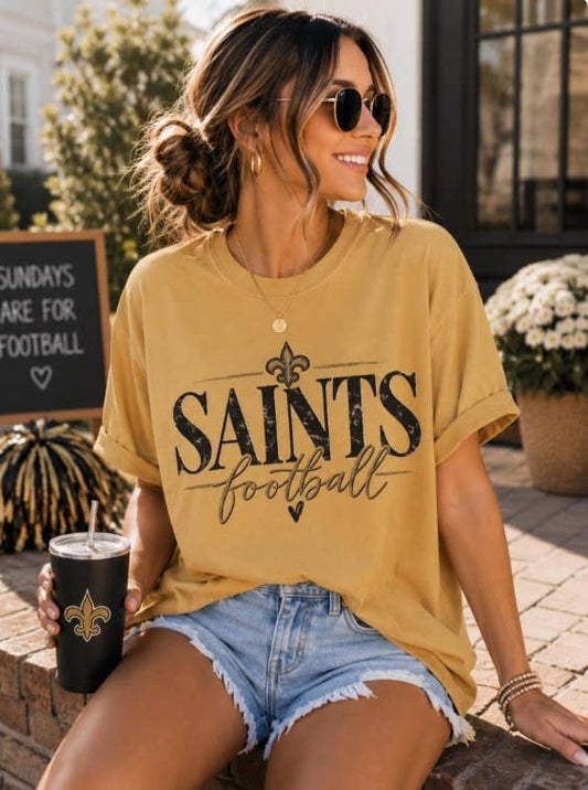 Saints Football Tee