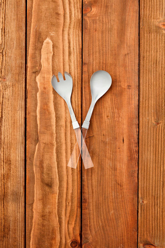 Acrylic Salad Server Set