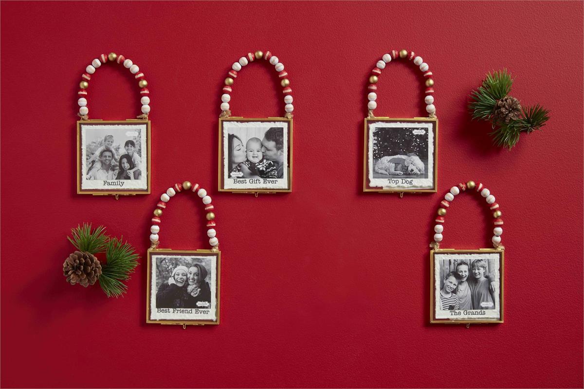 Beaded Photo Ornaments - The Season Boutique