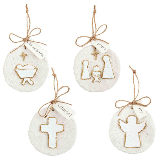 Glitter Papier-MaChe Ornamnets - The Season Boutique