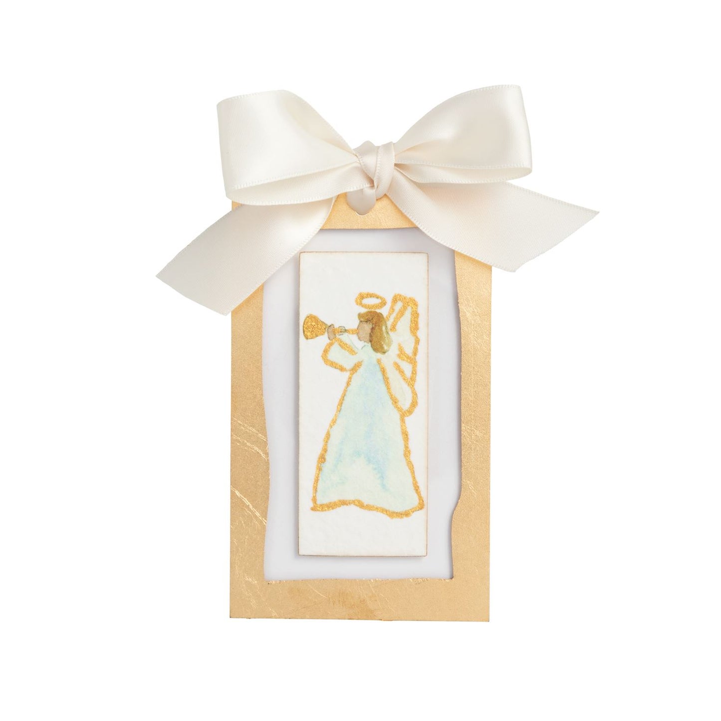 Gold Painted Acrylic Ornament