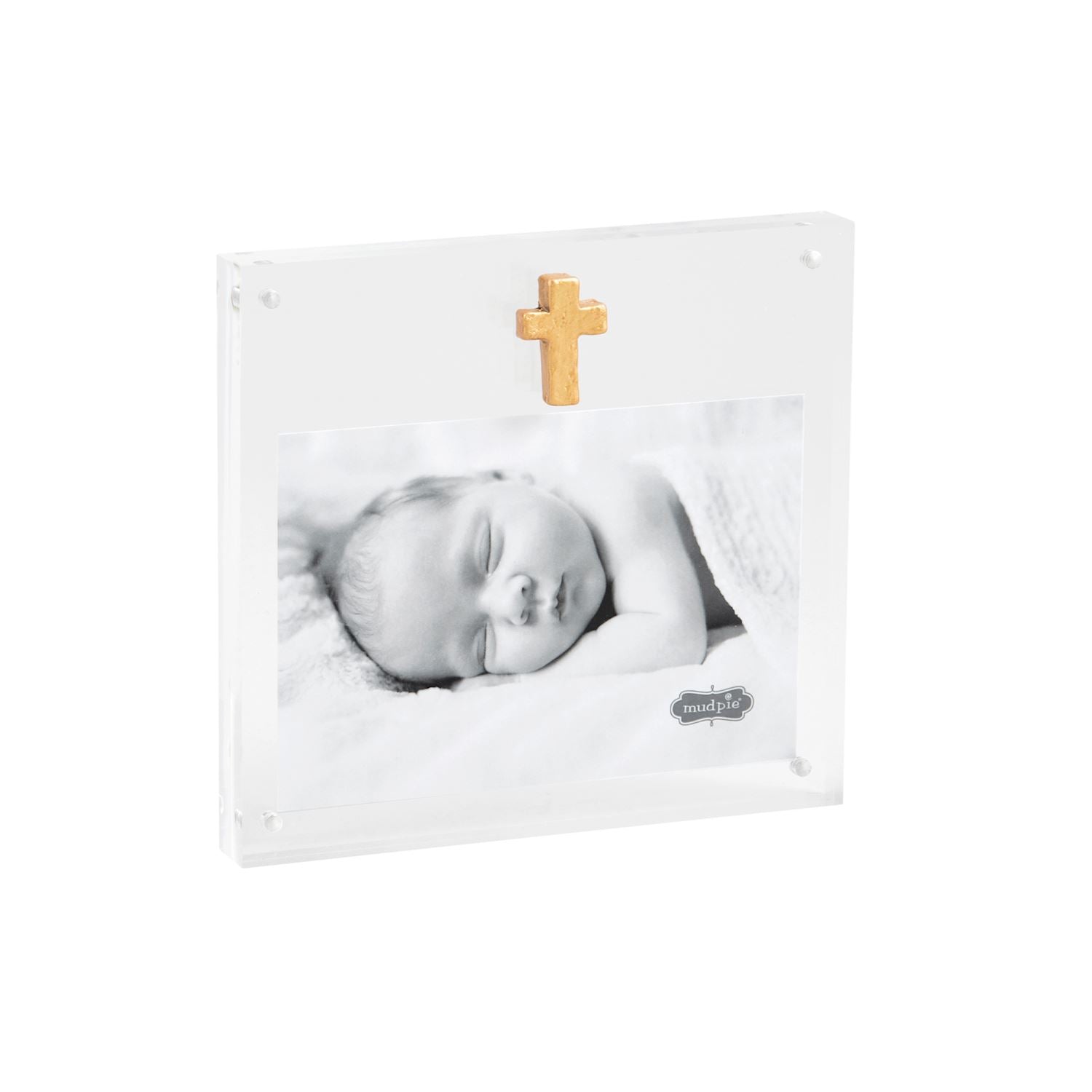 Acrylic Frame With Gold Cross 4X6 - The Season Boutique