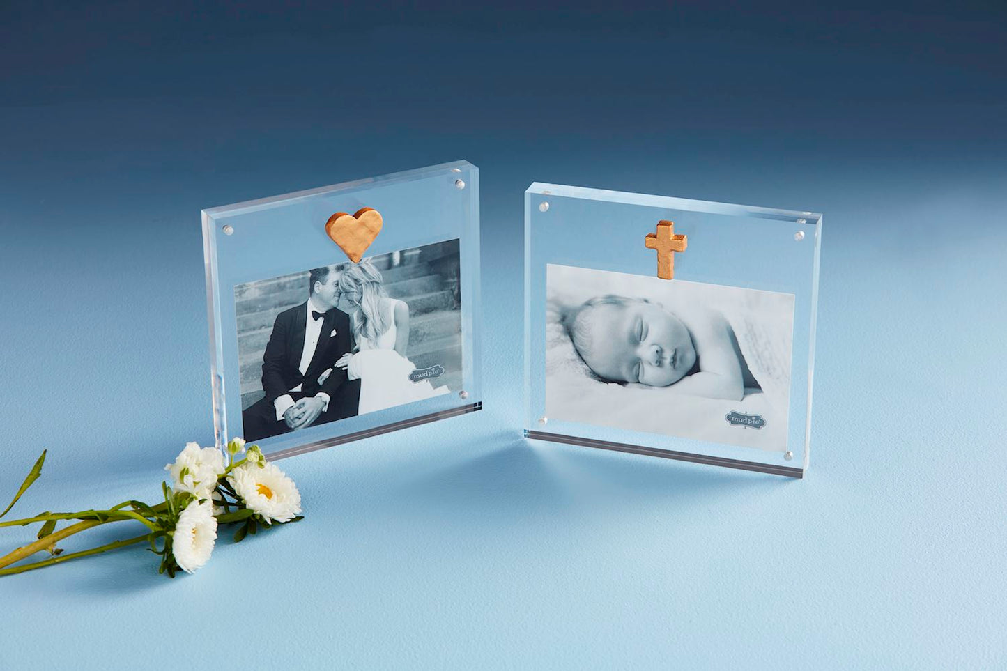 Acrylic Frame With Gold Cross 4X6 - The Season Boutique