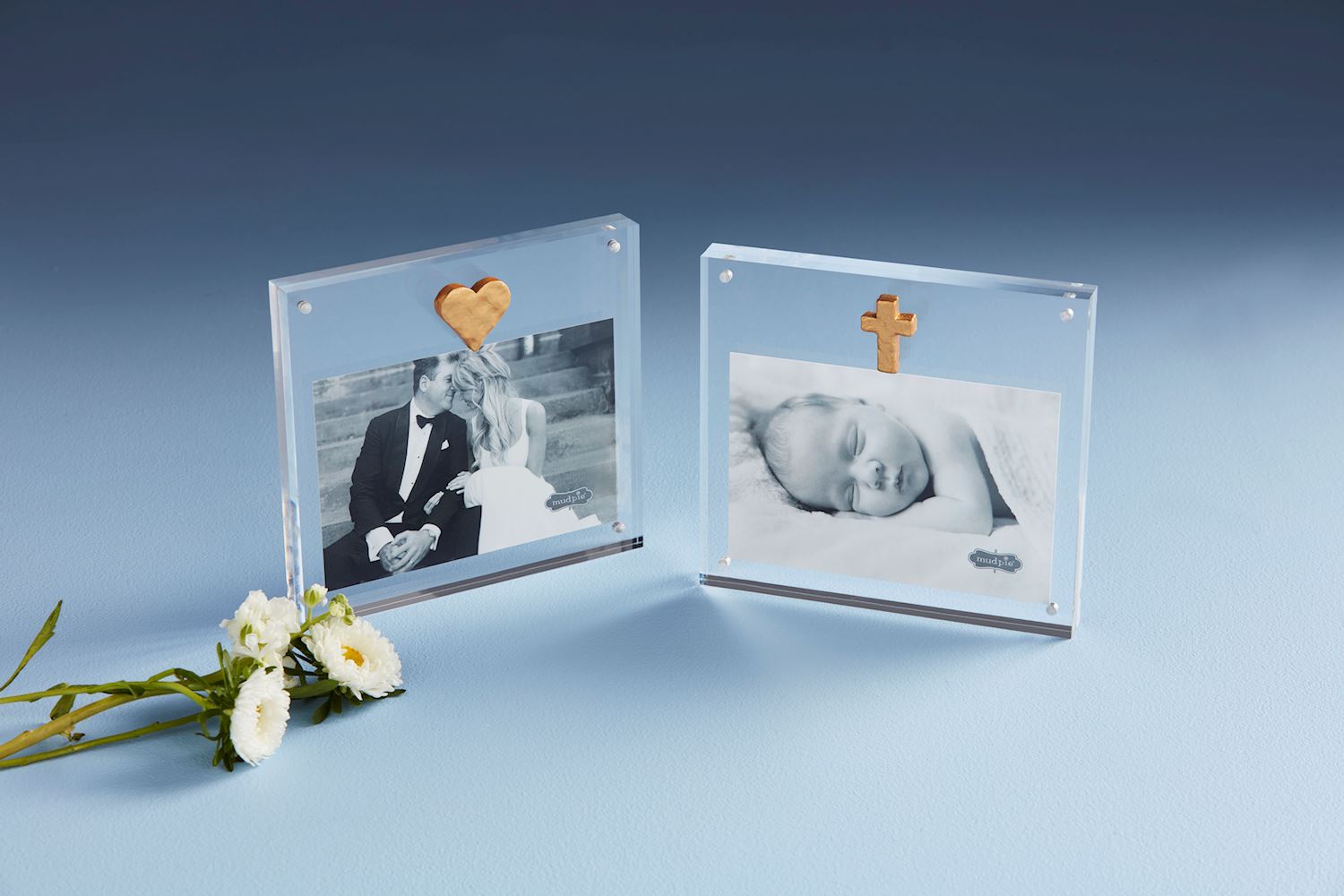 Acrylic Frame With Gold Cross 4X6 - The Season Boutique