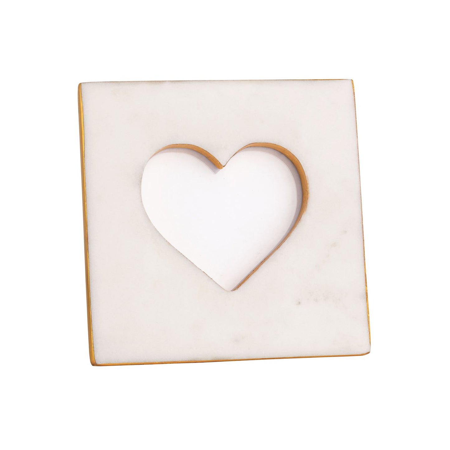 Marble Heart Frame 3 X 3 Photo opening