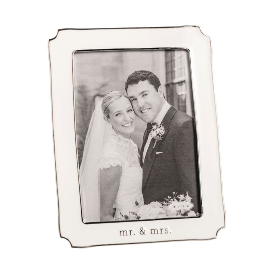Small Mr. & Mrs. Enamel Frame - The Season Boutique