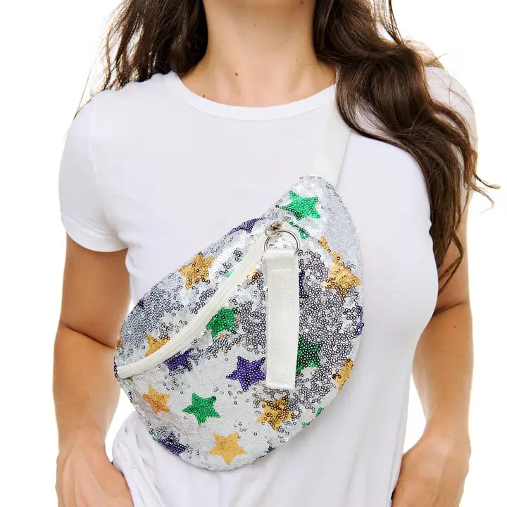 Mardi Gras Sequin Fanny Pack