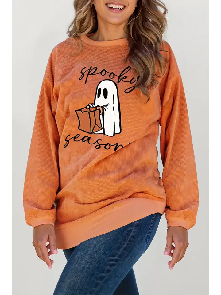 Spooky Ribbed Sweatshirt