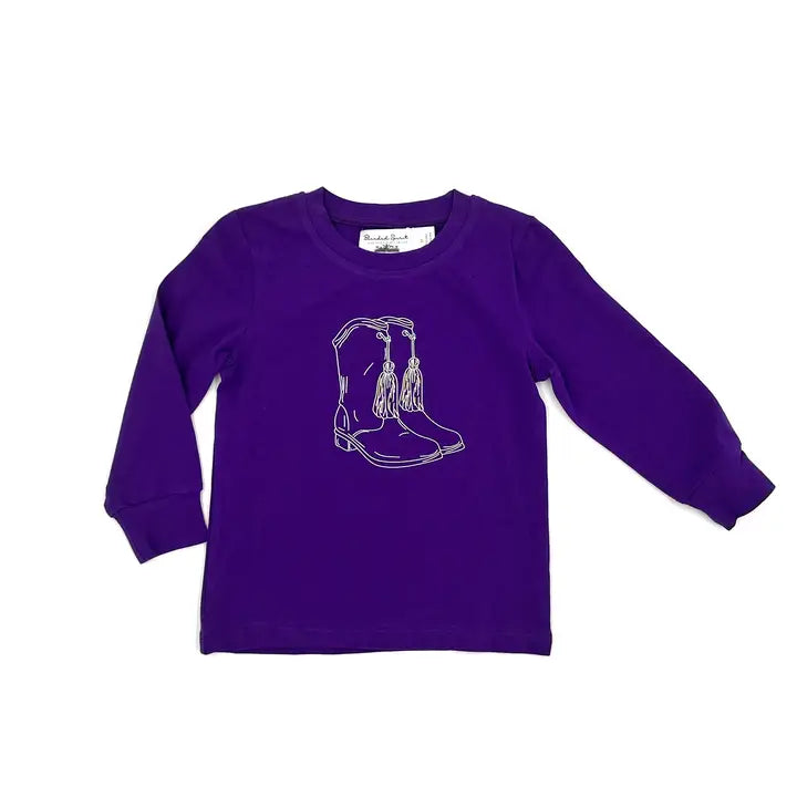 Long Sleeve Mardi Gras Boots Tee