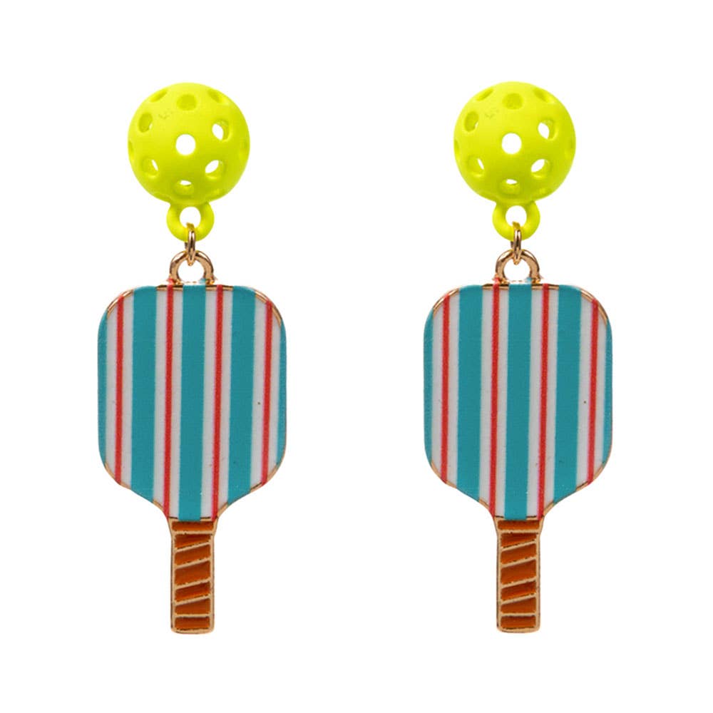 Pickleball Paddle Dangle Earrings - The Season Boutique